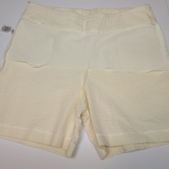 Kim Rogers Yellow Seersucker Shorts – Size 10 - Picture 6 of 9